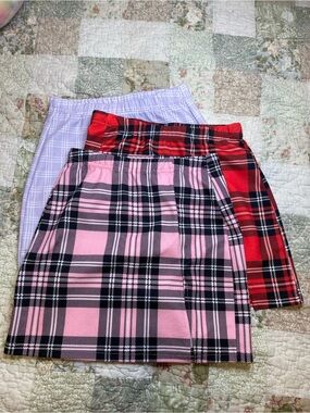 Women’s Plaid Mini Skirt Bundle